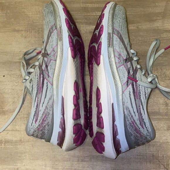 ASICS Gel Kayano 29 Running Shoes Grey Piedmont Grey Purple Orchid Size 8 - Picture 5 of 11